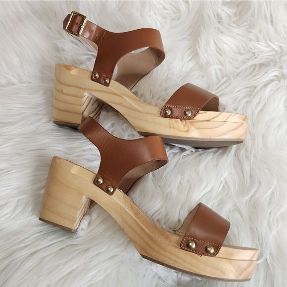 Steven Brown Fabee Leather Platform Clog Hippie Sandals 9M - Picture 3 of 7